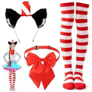 8561 3 Pcs Cat Costume Accessory Set Include Cat Ears Headband